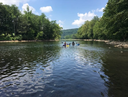 Kayaking  in Greenbrier Valley lake