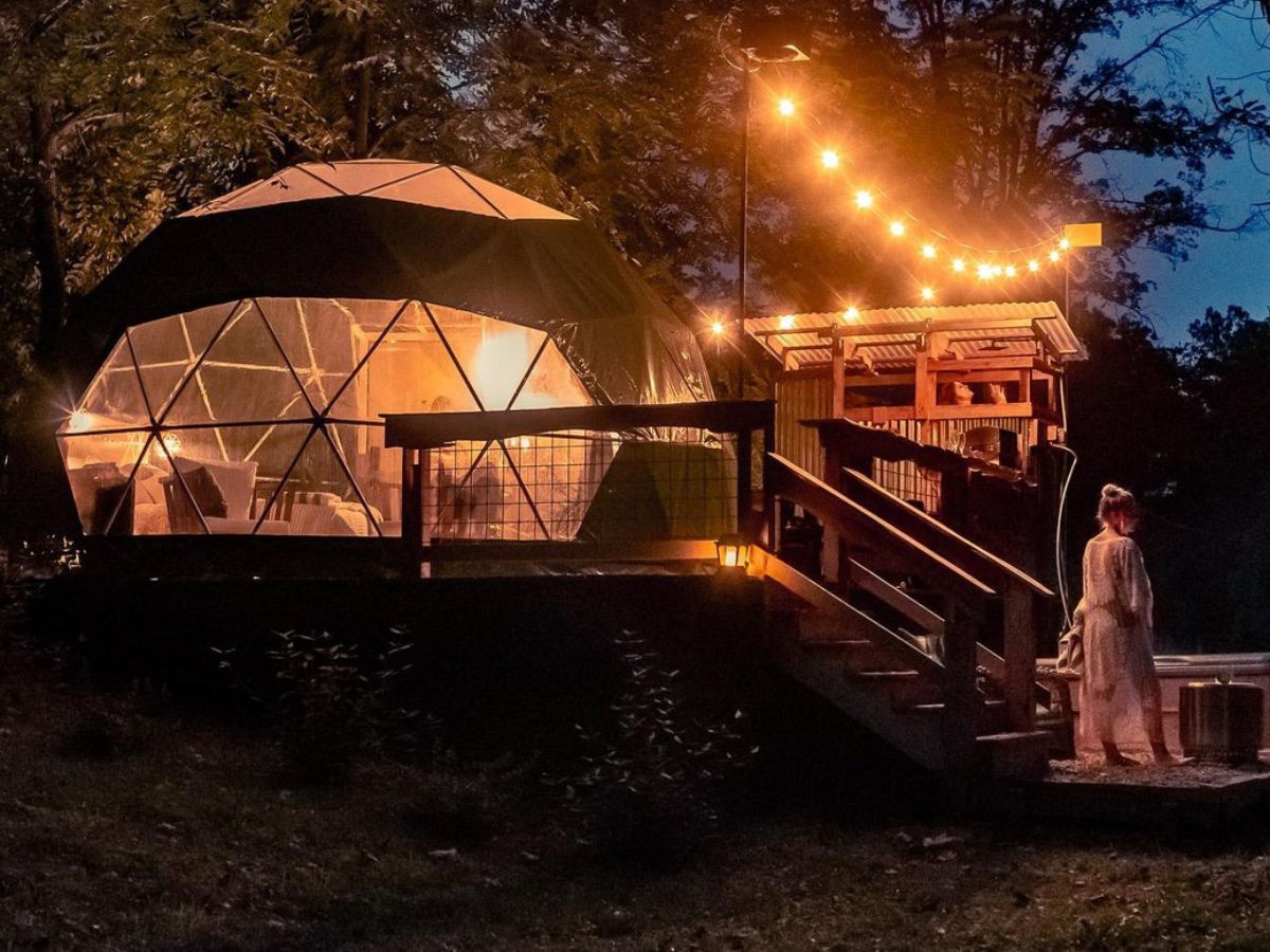 Glamping dome in Greenbrier Valley, WV.