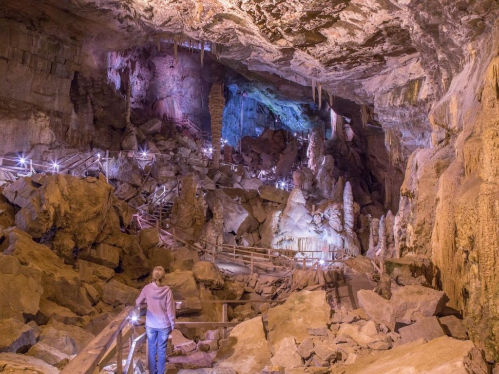Lost World Caverns cave in Lewisburg, WV.